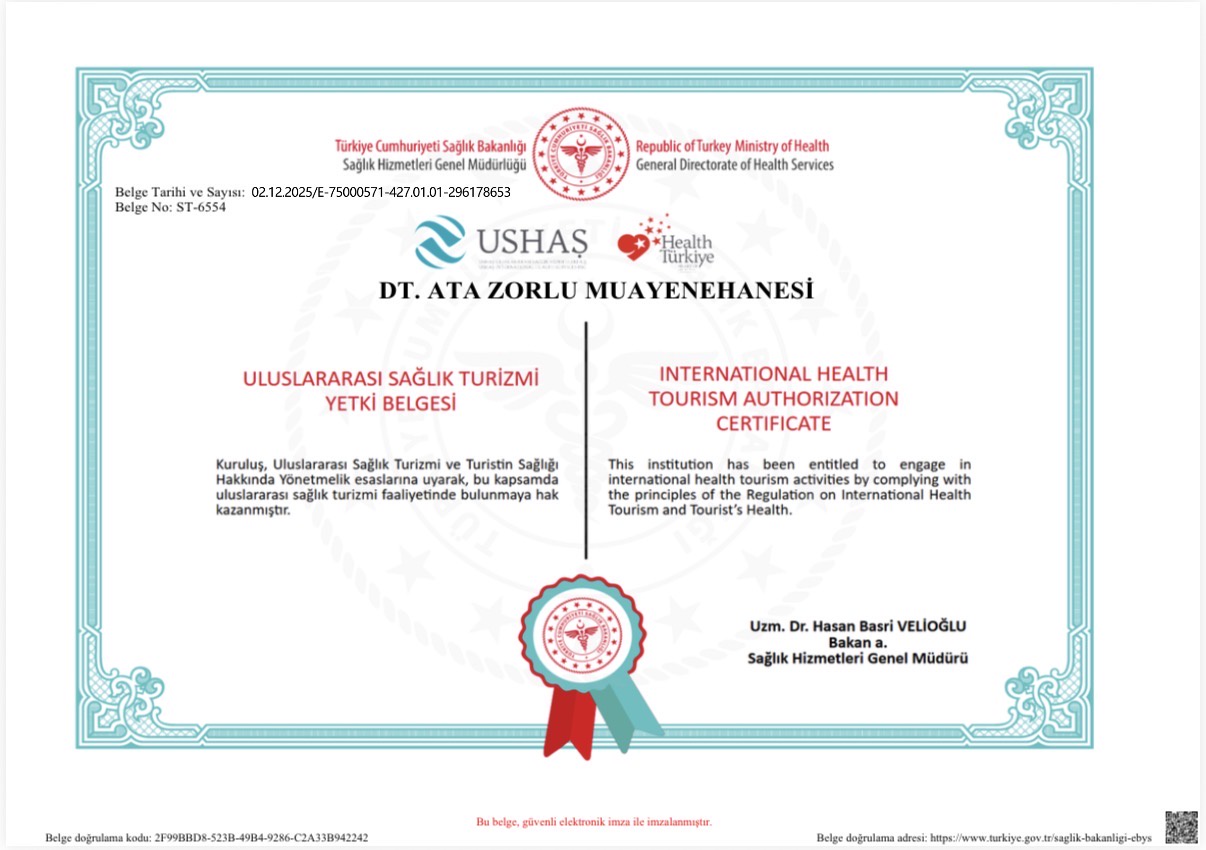 Certificado oficial de turismo médico